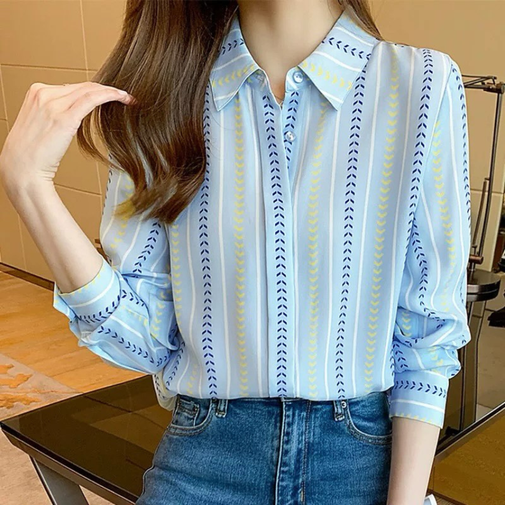 Gestreifte Freizeitbluse