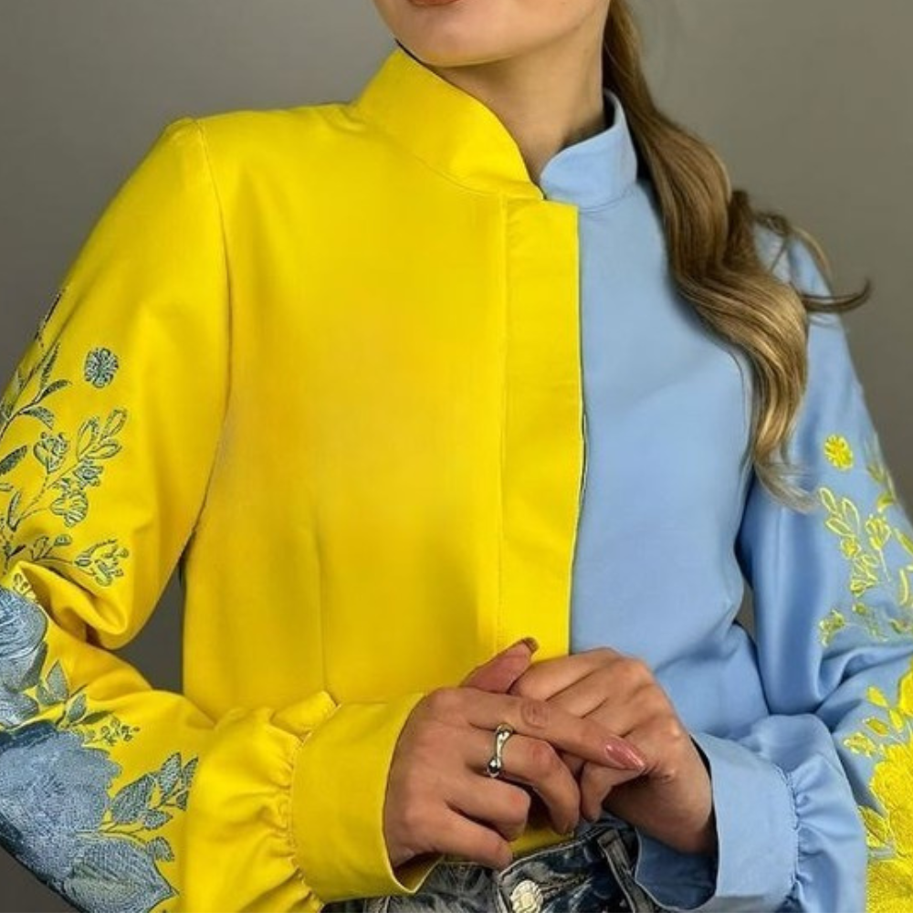 Bestickte Statement-Bluse